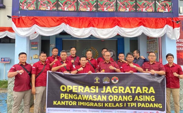Imigrasi Padang Intensifkan Pengawasan Orang Asing lewat Operasi Jagratara Tahap II