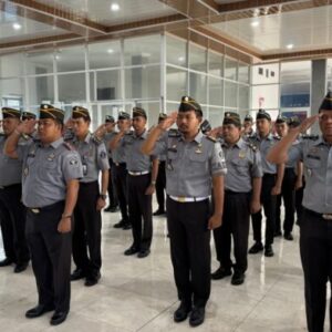 Lapas Banjarbaru Ikuti Apel Pagi Pegawai Bersama Menkumham RI Secara Virtual