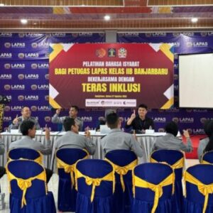 Lapas Banjarbaru Tingkatkan Pelayanan Publik Berbasis HAM dengan Pelatihan Bahasa Isyarat