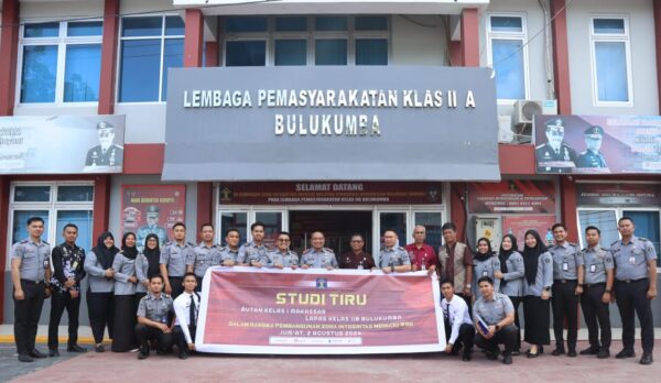Lapas Bulukumba Jadi Rujukan, Tim ZI Rutan Makassar Lakukan Studi Tiru