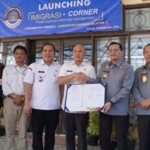 Kemenkumham Babel Launcing Imigrasi Corner dan Eazy Passport di Bangka Selatan