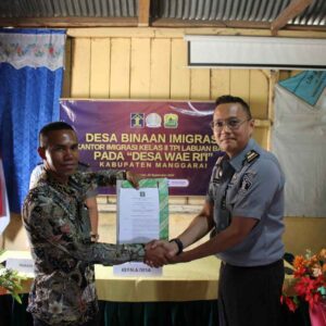 Imigrasi Labuan Bajo Bentuk Desa Binaan di Wae Ri’i, Perkuat Upaya Pencegahan TPPO di Kabupaten Manggarai