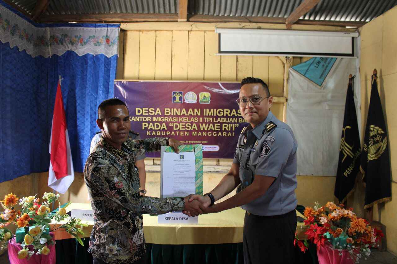 Imigrasi Labuan Bajo Bentuk Desa Binaan di Wae Ri’i, Perkuat Upaya Pencegahan TPPO di Kabupaten Manggarai