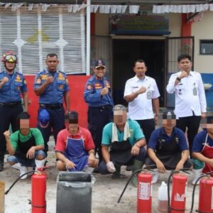 Gandeng DPKP Kota Palangka Raya, Lapas Palangka Raya Gelar Simulasi Mitigasi Kebakaran Bagi WBP