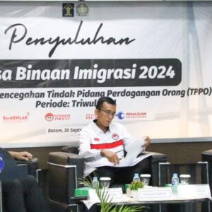 Cegah Tindak Pidana Perdagangan Orang, Kantor Imigrasi Kelas I Khusus TPI Batam Gelar Penyuluhan Desa Binaan Imigrasi