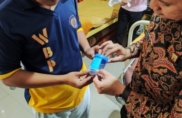 Tes Urine bagi 6 WBP Lapas Kelas IIA Samarinda yang Bebas