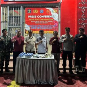 Wujudkan P4GN, Lapas Banjarbaru Gelar Razia Bersama TNI-Polri dan BNN