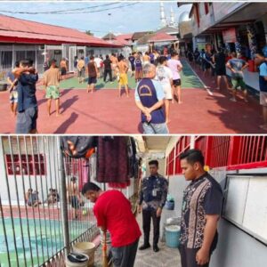 Kalapas Hudi Ismono Galakkan Budaya ‘Jum’at Bersih Sehat’ di Lapas Samarinda, Wujudkan Lingkungan Sehat dan Produktif