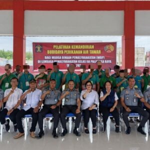 Lapas Palangka Raya Tingkatkan Kemandirian WBP Lewat Pelatihan Budi Daya Ikan Air Tawar