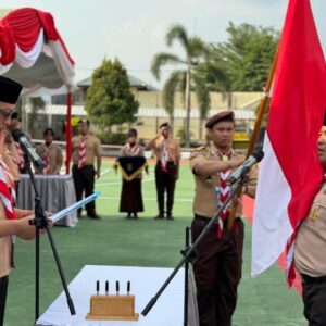 Kamabigus dan Pengurus Gudep Gerakan Pramuka Pangakalan Lapas Banjarbaru 03.09-03.092 Resmi Dilantik Ketua Kwarcab Kota Banjarbaru