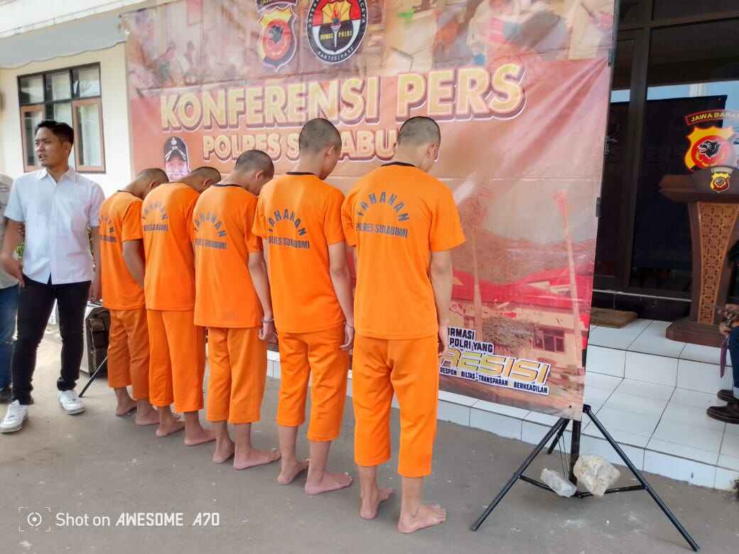Polres Sukabumi Tangkap 6 Pelaku Penyerangan Viral di Pasar Cibadak, Tindakan Tegas dalam 24 Jam