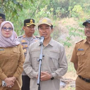 Sekda Dampingi KSAD Resmikan Dam Parit di Ciemas, Pengembangan Ketahanan Pangan di Selatan Sukabumi