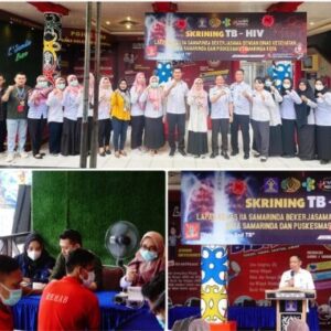 Kalapas Samarinda Hudi Ismono Melalui Jajarannya Gelar Skrining TB-HIV Bersama Dinas Kesehatan