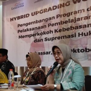 Direktur Diseminasi dan Penguatan HAM Buka Upgrading Workshop LKLB di Makassar