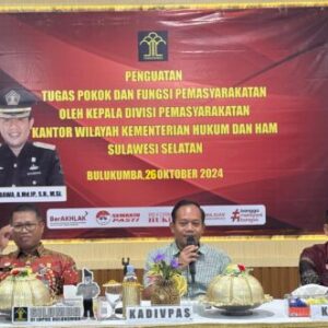 Kadivpas Kemenkumham Sulsel Beri Penguatan Tugas dan Fungsi Pemasyarakatan di Lapas Bulukumba