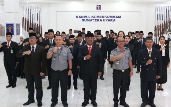 Kakanwil Sumut Agung Krisna Lantik 39 Anggota MPD dan 2 PPNS