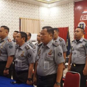 Kalapas Samarinda Hadiri Penyambutan Virtual Menteri Hukum dan HAM Bersama Jajaran