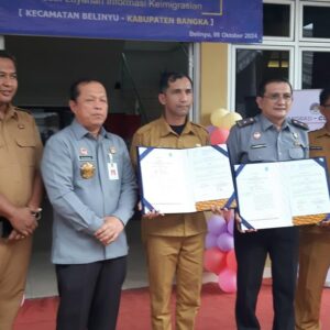 Kemenkumham Babel Launching Gerai Imigrasi-Corner di Kabupaten Bangka