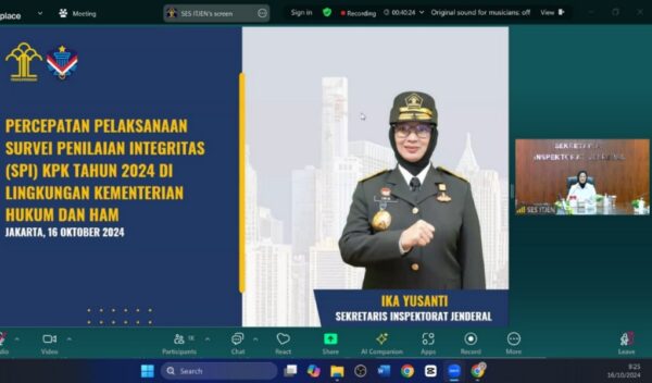 Kemenkumham Sumsel Dorong Percepatan dan Perluasan Data Responden SPI KPK