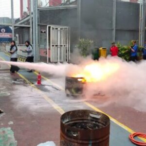 Lakukan Mitigasi Bencana, Rutan Depok Simulasi Bersama DAMKAR