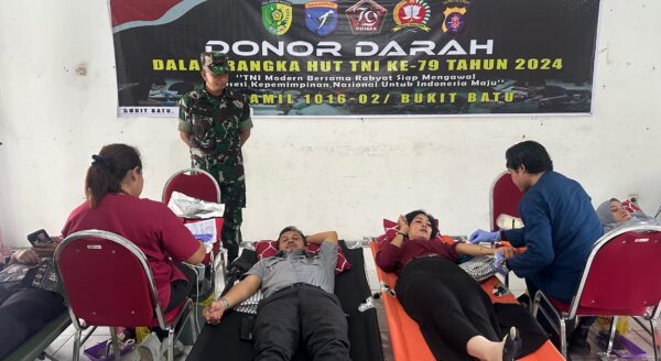 Lapas Palangka Raya Ikuti Kegiatan Donor Darah Bersama Koramil Bukit Batu