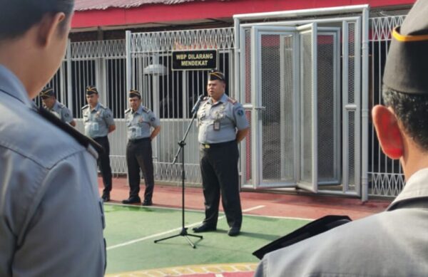 auhi Narkoba!, Amanat Kalapas Samarinda Hudi Ismono saat Gelar Apel Pagi