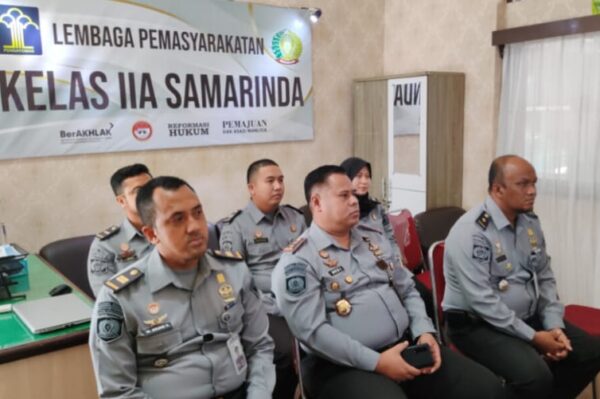Kalapas Samarinda Hadiri Entry Meeting Riksa Interim BPK RI Secara Virtual