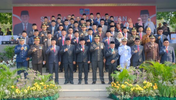 Kanwil Kemenkumhan NTB Ikuti Upacara Peringatan Hari Pahlawan di Lapangan Sangkareang Mataram