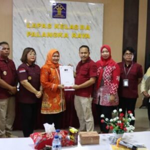 Lapas Palangka Raya Laksanakan Monev RKT RB Bersama Tim Desk Evaluasi Irwil II Kemenkumham
