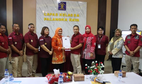 Lapas Palangka Raya Laksanakan Monev RKT RB Bersama Tim Desk Evaluasi Irwil II Kemenkumham