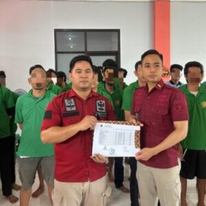 Lapas Palangka Raya Laksanakan Penerimaan 25 Orang Warga Binaan Baru