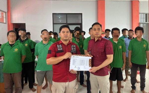 Lapas Palangka Raya Laksanakan Penerimaan 25 Orang Warga Binaan Baru