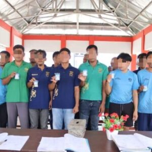 Perangi Narkoba, Lapas Palangka Raya Gelar Tes Urine Bagi Warga Binaan