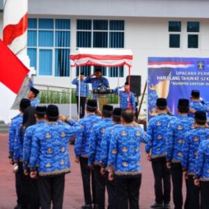 Peringati HUT KORPRI ke-53, Kanwil Kemenkumham Sulsel Gelar Upacara