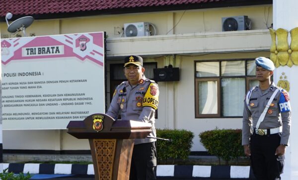 Polres Sukabumi Gelar Apel Pergeseran Pasukan, Siapkan Pengamanan Pilkada 2024