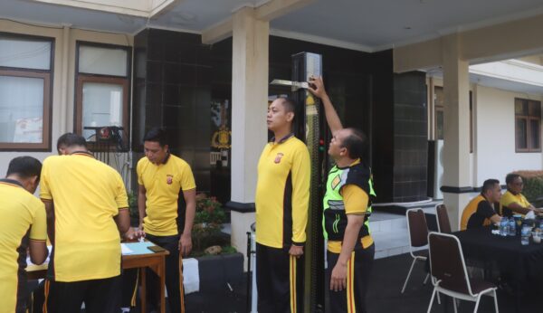 Polres Sukabumi Terapkan Program Cek Kesehatan Rutin, Anggota Wajib Jaga Berat Badan Ideal