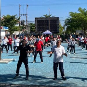 Senam Bersama Lapas Palangka Raya, Jaga Kebugaran dan Perkuat Sinergi