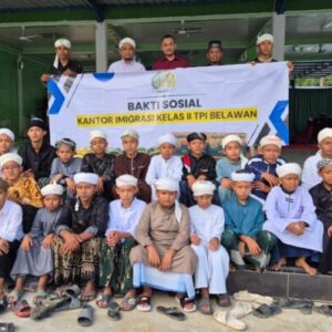 Sosialisasi dan Bakti Sosial Imigrasi Belawan Kepada Masyarakat di Perbatasan