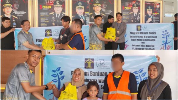 Dukung Program Akselerasi Menteri Imigrasi dan Pemasyarakatan, Kalapas Samarinda Berikan Bantuan Sosial