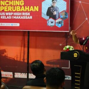 Kakanwil Kemenkumham Sulsel Launching Blok Khusus WBP High Risk Lapas Makassar