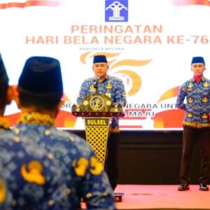 Kakanwil Kemenkumham Sulsel Pimpin Upacara Hari Bela Negara ke-76