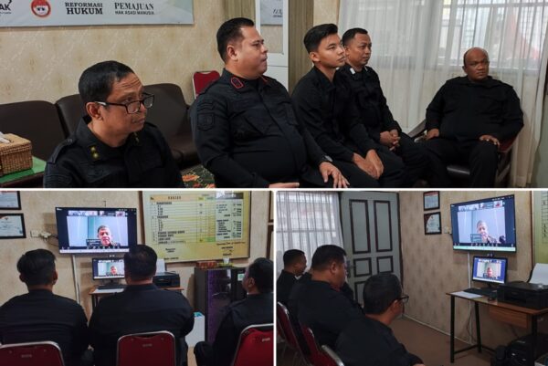 Kalapas Samarinda Hudi Ismono Bahas Dapur Sehat di Virtual Meeting Dirjenpas