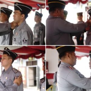 Kalapas Samarinda Hudi Ismono Sematkan Tanda Kenaikan Pangkat untuk 9 ASN