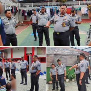 Kalapas Samarinda Tinjau Blok Hunian, Pastikan Situasi Kondusif