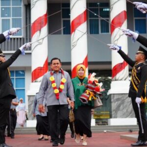 Kanwil Kemenkumham Sulsel Gelar Seremoni Sambut dan Lepas Pimpinan Baru