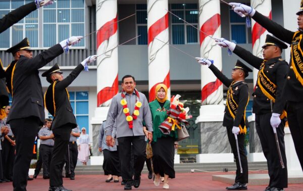 Kanwil Kemenkumham Sulsel Gelar Seremoni Sambut dan Lepas Pimpinan Baru