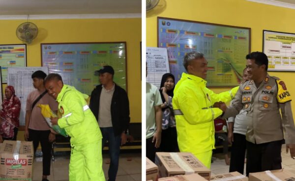 Polres Sukabumi Salurkan Bantuan untuk Korban Banjir dan Longsor Ciemas