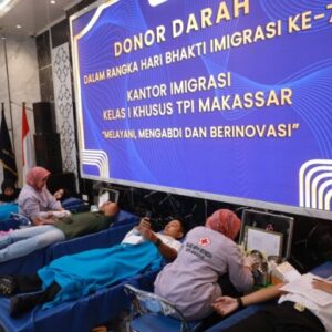 Imigrasi Makassar Sambut Hari Bhakti Ke-75 dengan Berbagai Kegiatan Sosial