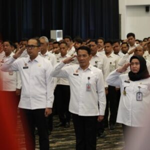 Kanwil Kemenkum Sulsel Gelar Apel Awal Tahun 2025 Bersama Menko Hukum HAM