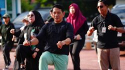 Kanwil Kemenkum Sulsel Gelar Senam Sehat, Tingkatkan Kebersamaan Pegawai